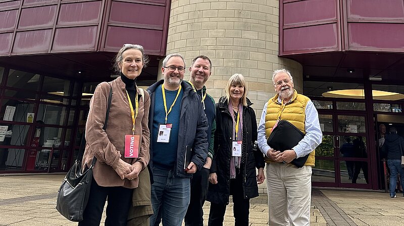 Local Lib Dem activists at the Conference in York