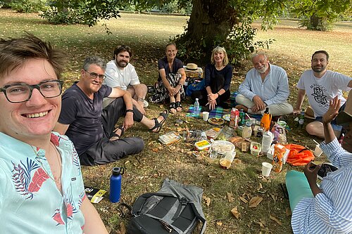 GBLD picnic in Greenwich Park Selfie of GBLD picnic