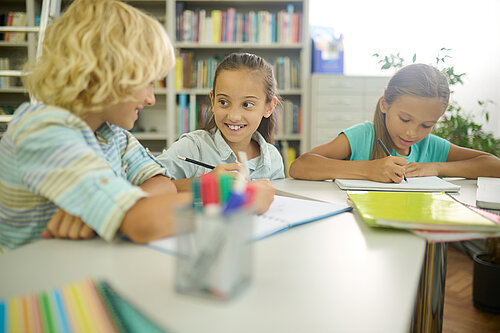 Children in a classroom